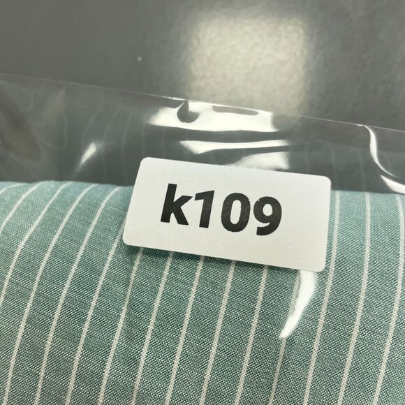 NEW Jachs Girlfriend Women's XXL Green & White Striped Rayon Blouse - Picture 9 of 9